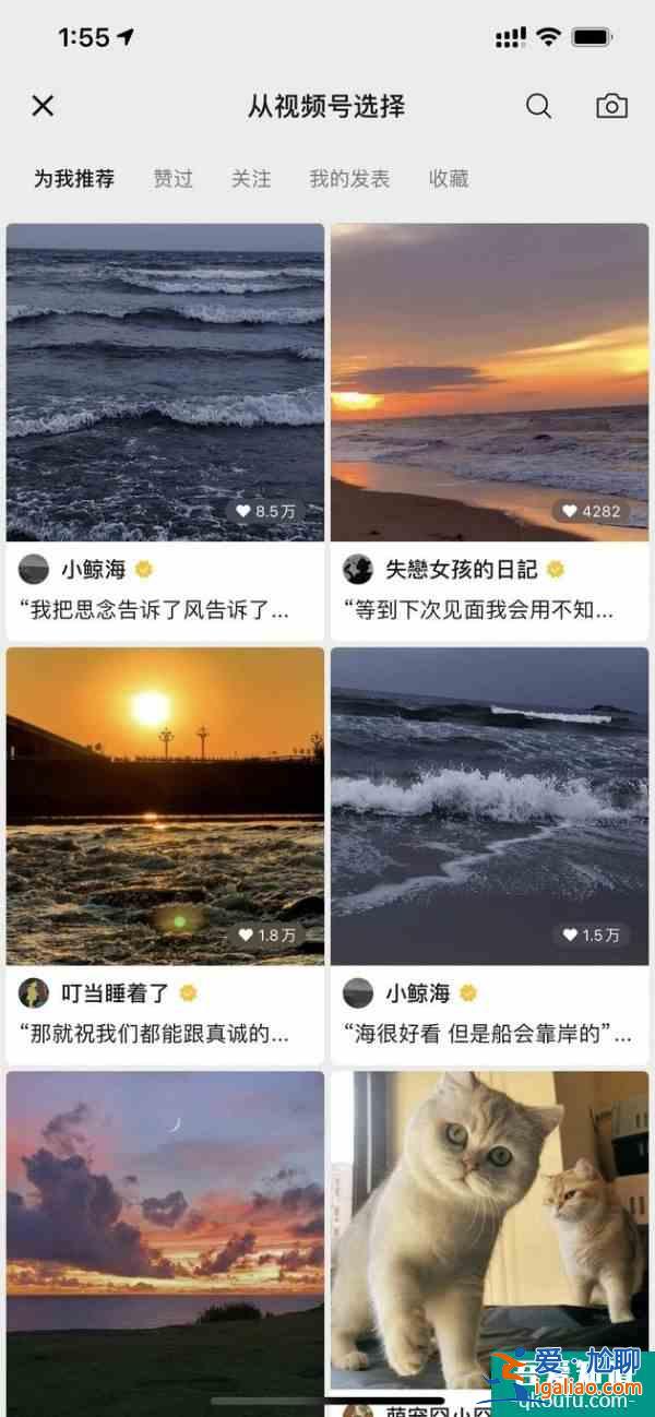 微信开始支持把视频设置为朋友圈封面？