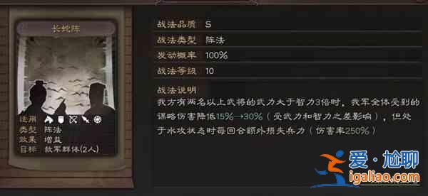 三国志战略版长蛇阵战法效果是什么？长蛇阵战法效果介绍与用法指南？