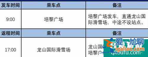 2022兰州龙山国际滑雪场免费直通车开通时间？