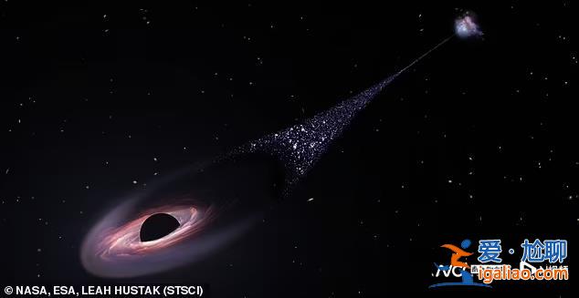 一个“逃逸”黑洞正撕裂宇宙 距离地球75亿光年？