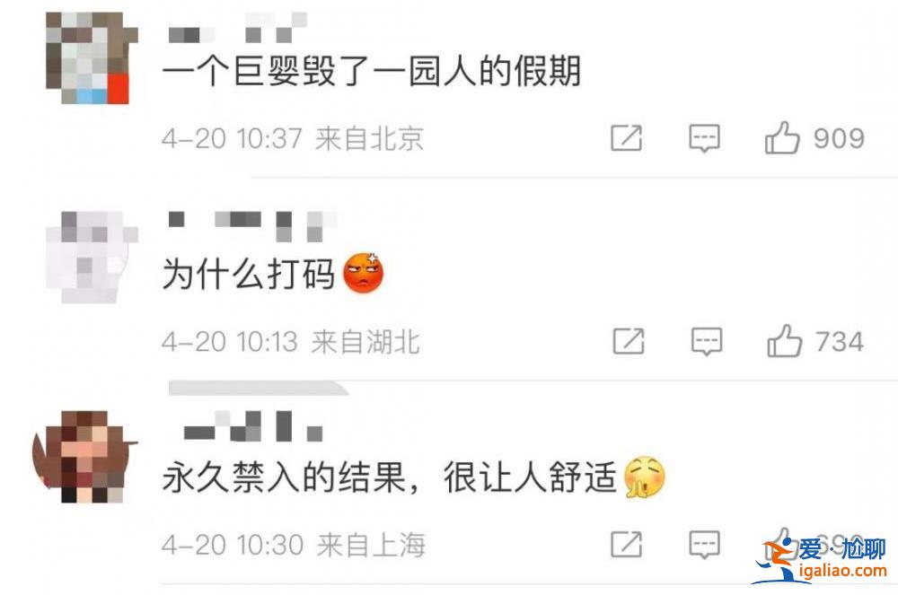报警 永远禁止他入园！网友：这样的结果“很让人舒适”？
