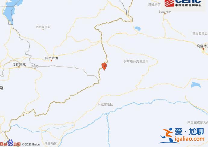 新疆伊犁州昭苏县发生4.5级地震 震源深度10千米？
