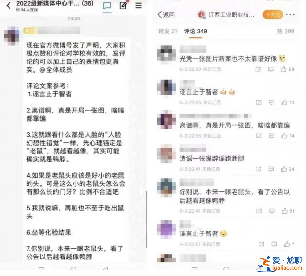 高校饭菜中疑吃出老鼠头 市监局称“是鸭脖” 网友为什么不相信？
