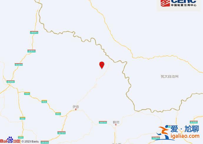 黑龙江伊春市嘉荫县发生3.6级地震 震源深度17千米？