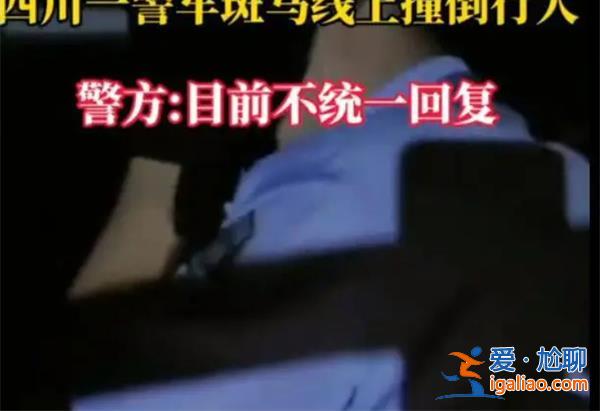 四川警车肇事逃逸，警方没有统一答复[肇事逃逸]？