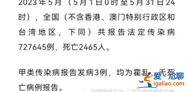 时隔6个月中国再现霍乱病例，霍乱是什么[中国]？