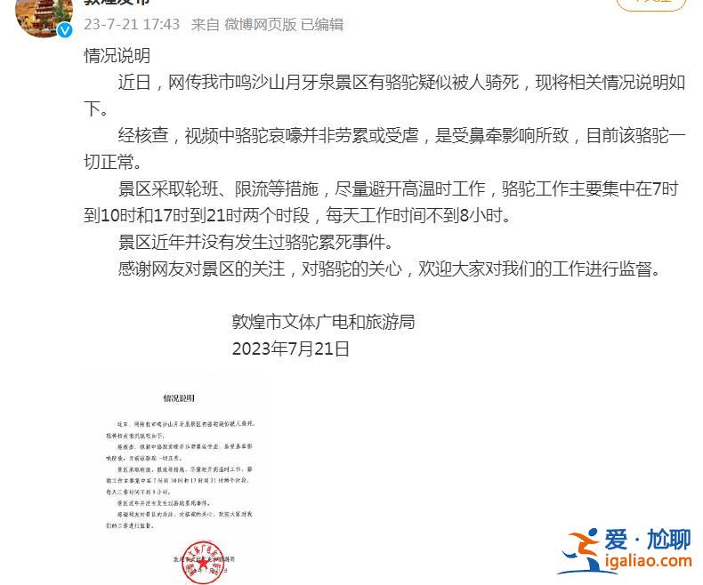 没有发生过骆驼累死事件？