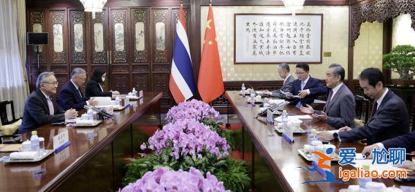 王毅同泰国副总理兼外长敦举行会谈？