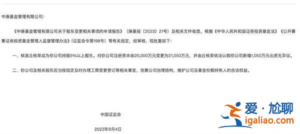 出资1050万 明星基金经理丘栋荣增持哪只股票 中庚基金至9.73%? 出资1050万 明星基金经理丘栋荣增持哪只股票 中庚基金至9.73%?