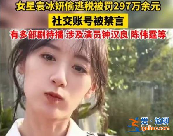 偷税漏税再被罚，袁冰妍头到底有多铁，以下是偷税原因[被罚]？