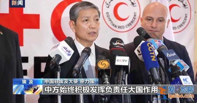 中国援加沙地带物资交接证书签字仪式举行？