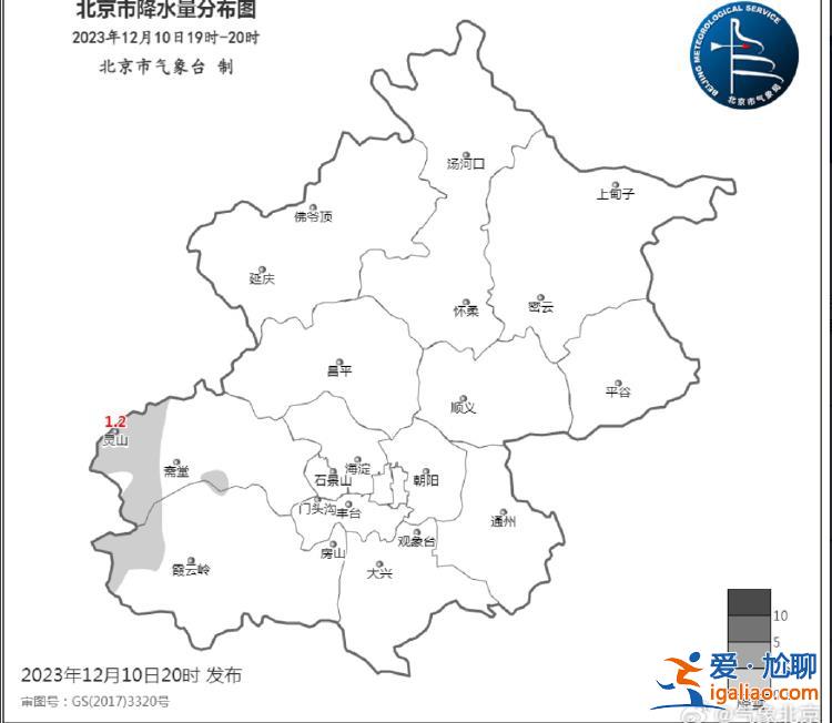 房山、门头沟部分地区已出现降雪？