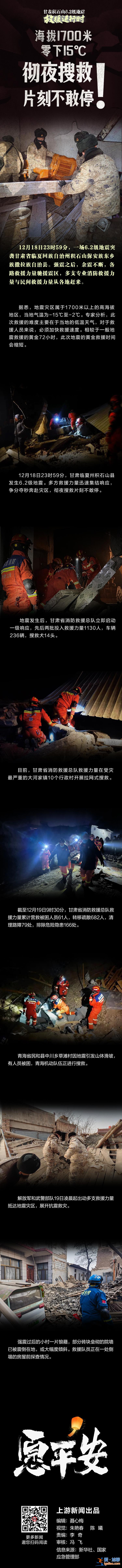 滚动图说丨海拔1700米 零下15℃  彻夜搜救片刻不敢停！？