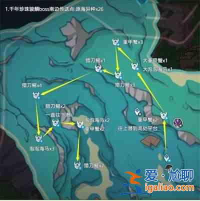 原神4.3中的异海凝珠在哪里？原神影响4.3 不同海凝珠分布地点及路线汇总？