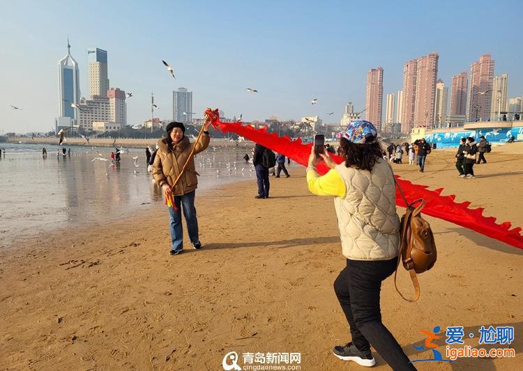 网友在青岛栈桥帮游客拍照遭收费团队恐吓 涉事商户停业整顿？