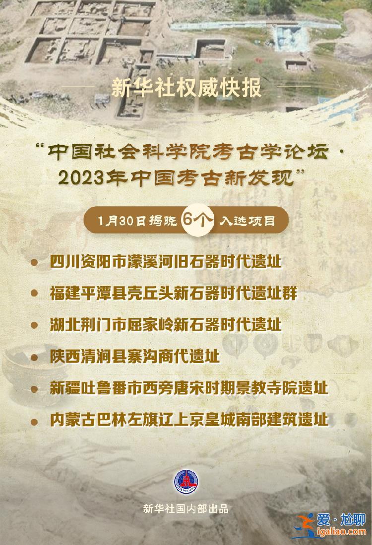 “2023年中国考古新发现”揭晓？
