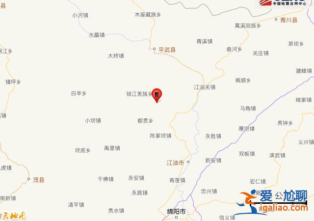 四川绵阳市平武县发生3.1级地震？