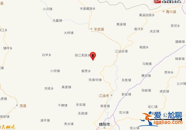 四川绵阳市平武县发生3.1级地震？
