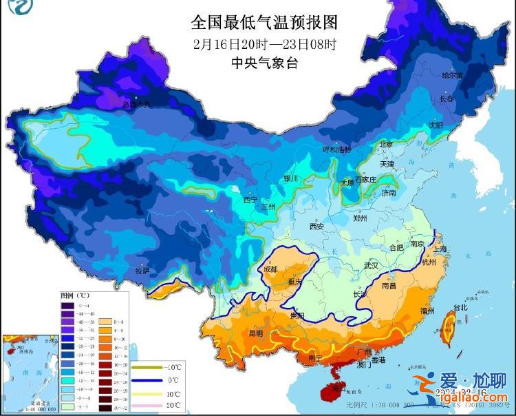中央气象台2月16日18时发布寒潮黄色预警？