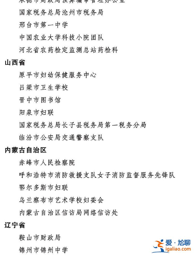 2023年度全国三八红旗手标兵、全国三八红旗手、全国三八红旗集体全名单公布？