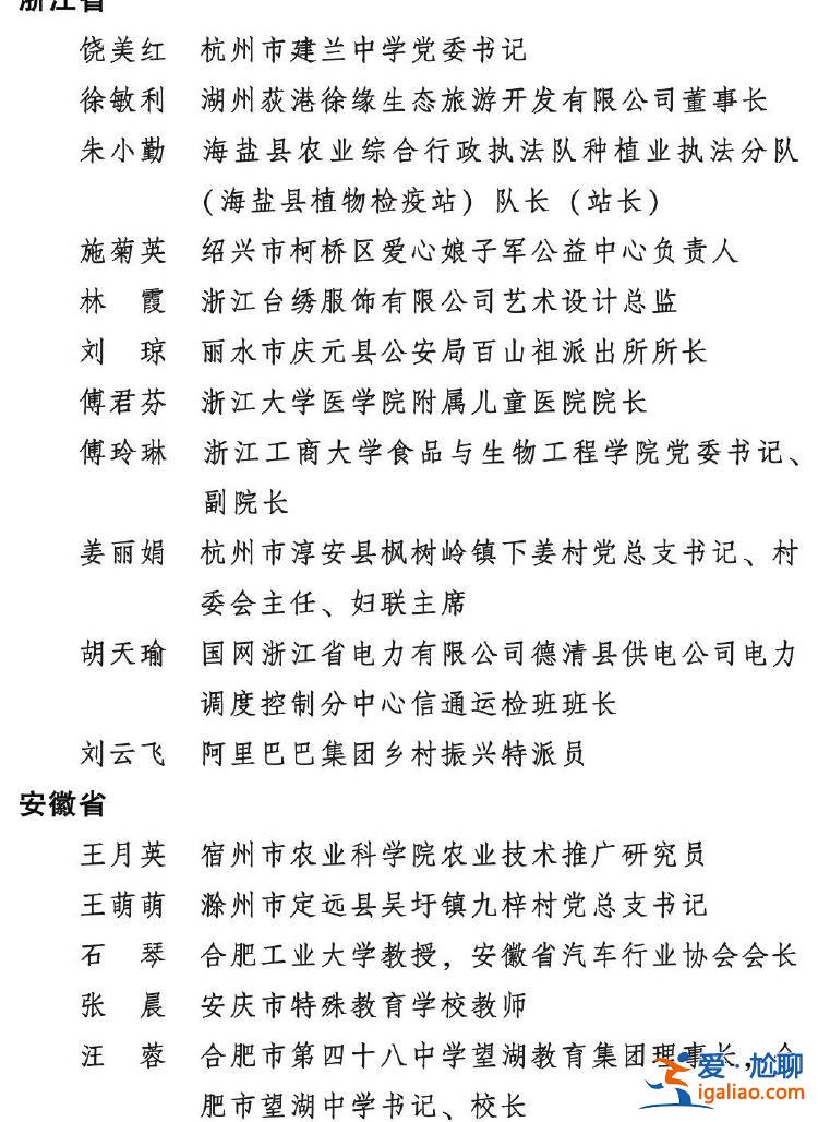 2023年度全国三八红旗手标兵、全国三八红旗手、全国三八红旗集体全名单公布？