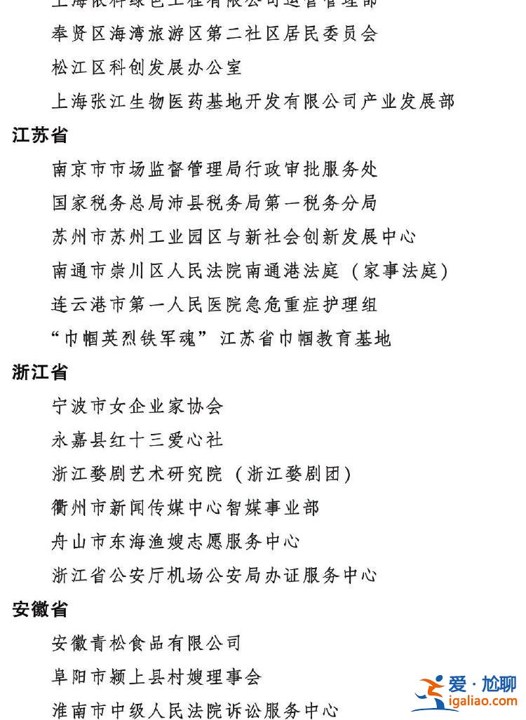 2023年度全国三八红旗手标兵、全国三八红旗手、全国三八红旗集体全名单公布？