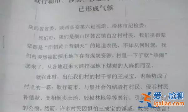 陕西榆林警方征集一涉黑组织犯罪线索 主要嫌疑人曾为煤矿老板？