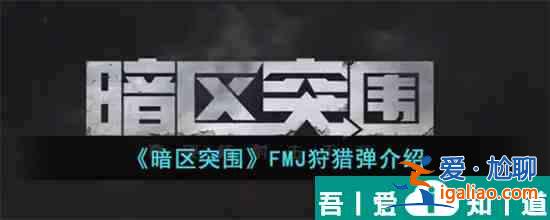 暗区突围FMJ子弹怎么样 区突围FMJ狩猎弹介绍？