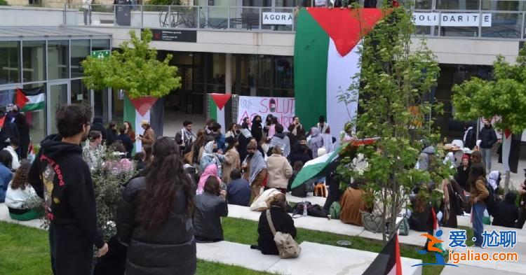 挺巴抗议浪潮蔓延到法国高校 示威学生要求校方明确谴责以色列暴行？