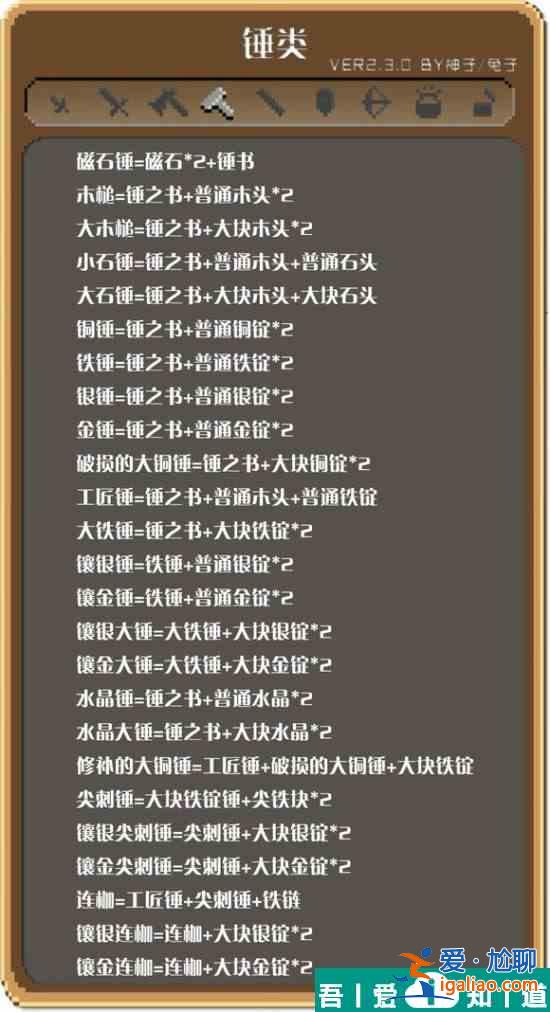 锻冶屋英雄谭合成表大全  锻冶屋英雄谭合成表一览？