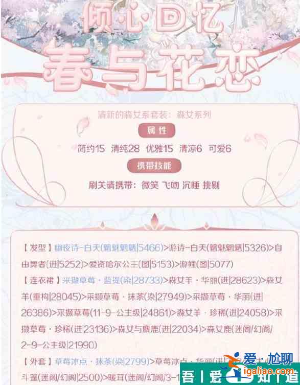奇迹暖暖春与花恋怎么搭配 奇迹暖暖春与花恋完美搭配攻略？