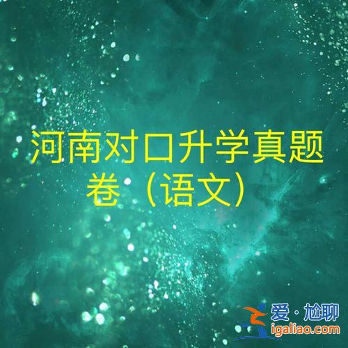 人教版小学语文升学试卷(对口升学语文怎么提分)？