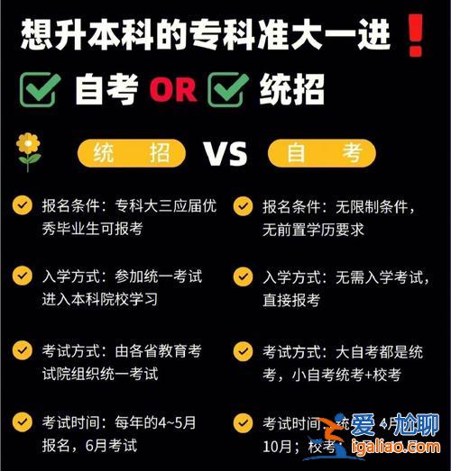 自考专升本专升本，专升本和自考的好处与坏处及区别？
