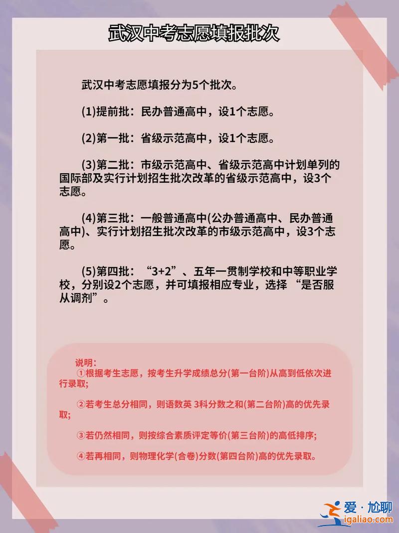 武汉中考升学，武汉中考报考规则？