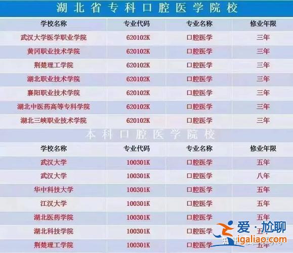 口腔科专升本 口腔医学专科可以升哪些本科学校？