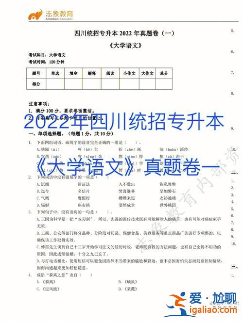 专升本考语文(语文教育专升本考什么)？