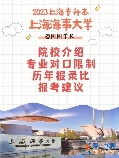 上海海事大学专升本招生简章 上海有哪些可以专升本的大学？