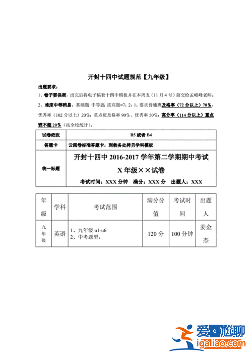 开封十四中升学考题数学 开封市十四中摇上的几率有多大？