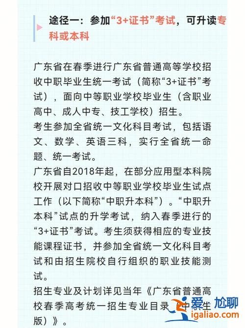 多样化升学，中专读的就业班怎样升学？
