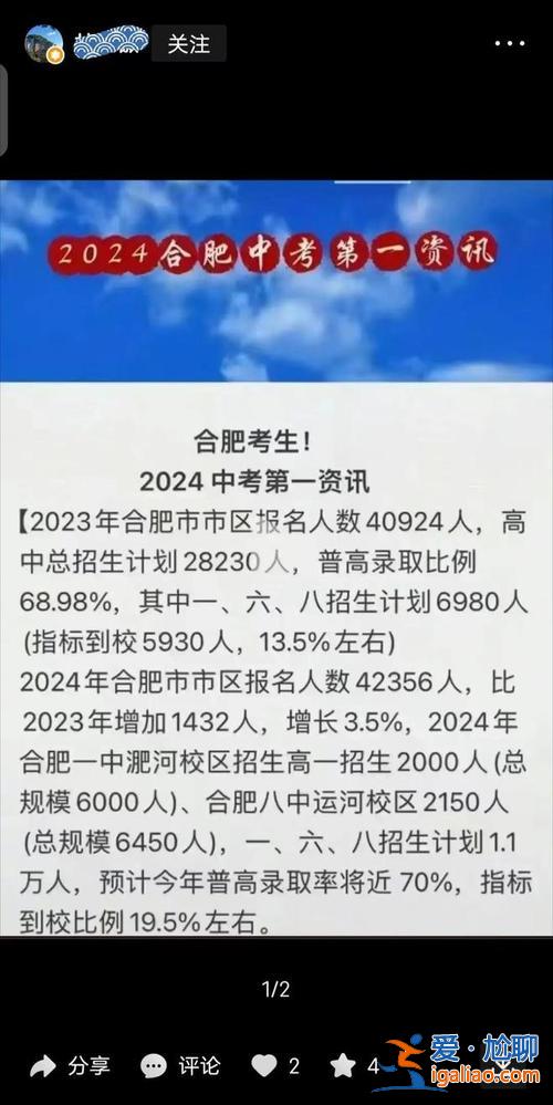 2019合肥八中中考升学？2024年合肥八中达一本线有多少人？