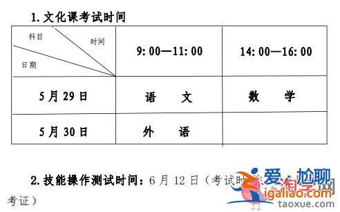 对口升学几月份考试呀，对口升学考试时间是什么时间？