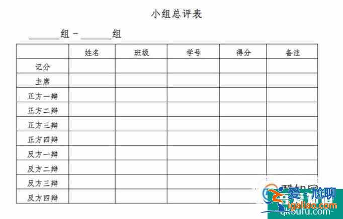 辩论赛规则和流程？