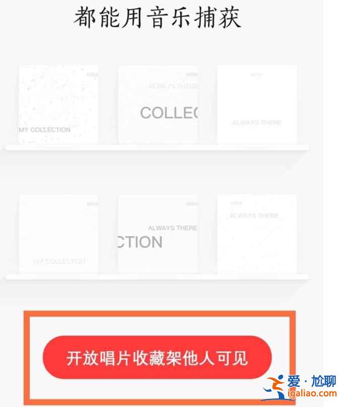网易云唱片架怎么设置他人可见？
