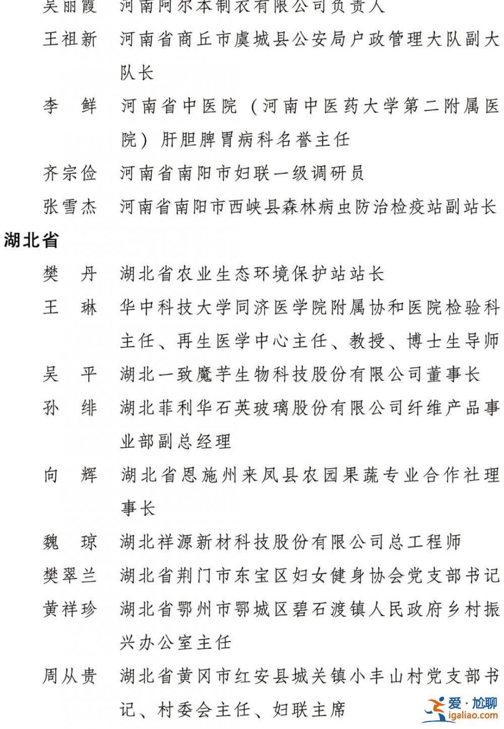 2022年度全国三八红旗手标兵、全国三八红旗手、全国三八红旗集体全名单公布？