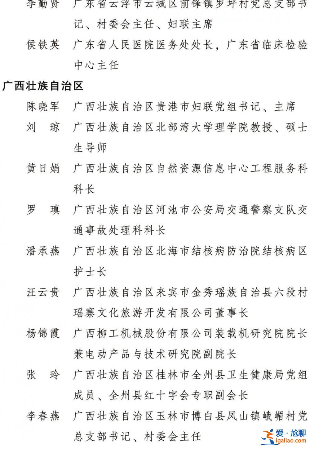 2022年度全国三八红旗手标兵、全国三八红旗手、全国三八红旗集体全名单公布？