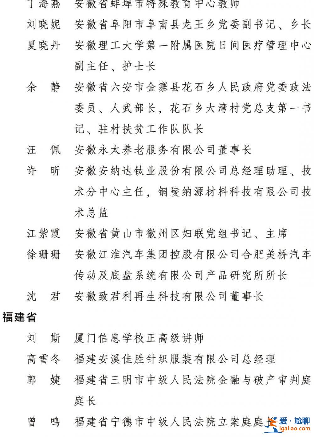 2022年度全国三八红旗手标兵、全国三八红旗手、全国三八红旗集体全名单公布？