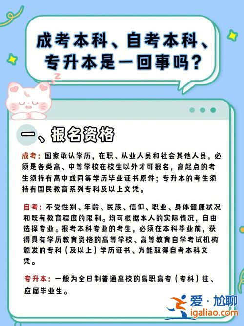 专升本的起点？初中起点的专升本和高中起点的的专升本有什么不同？