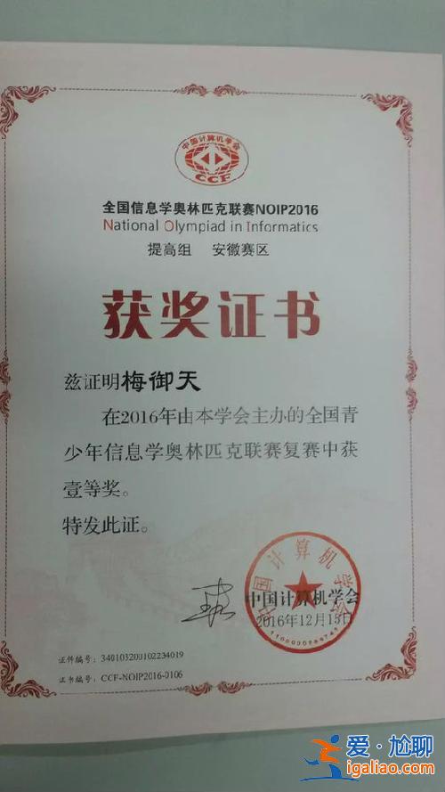 noip升学，noip省一等奖有什么用？