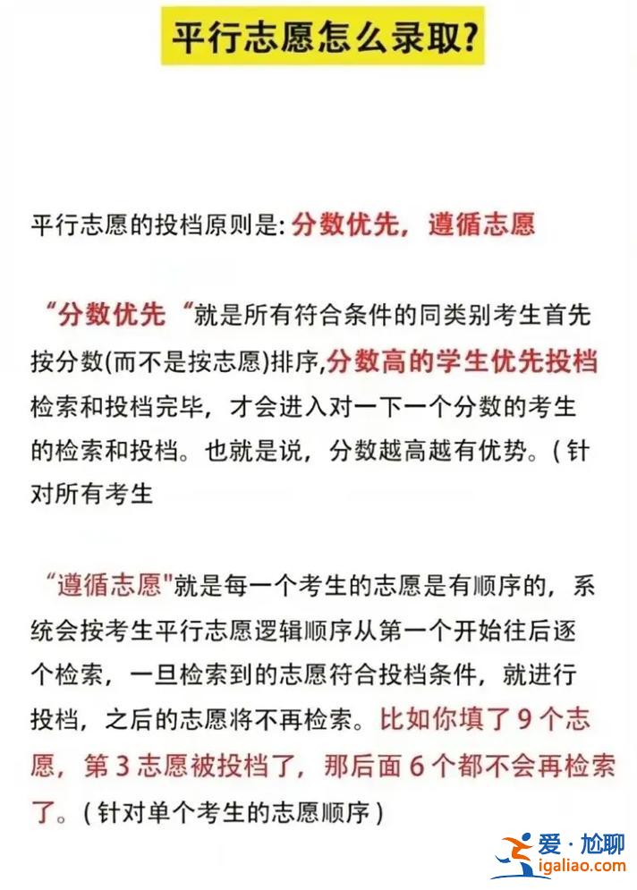 什么是专升本平行志愿？转本平行志愿是什么意思？